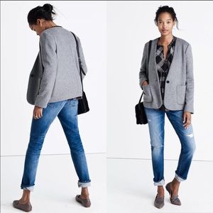 Madewell Carrington Gray Wool Jacket Sz XXS